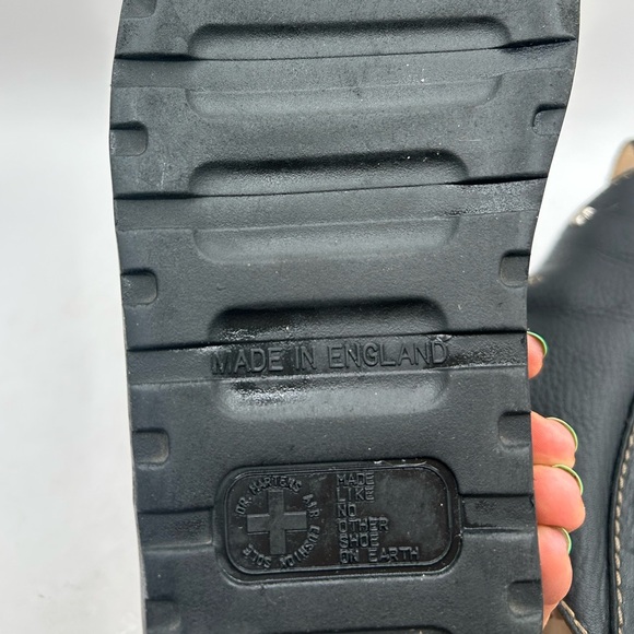 RARE vintage Dr Marten Star Cut Out Studded Slides Made In England Dunnet Sandal - Picture 16 of 17